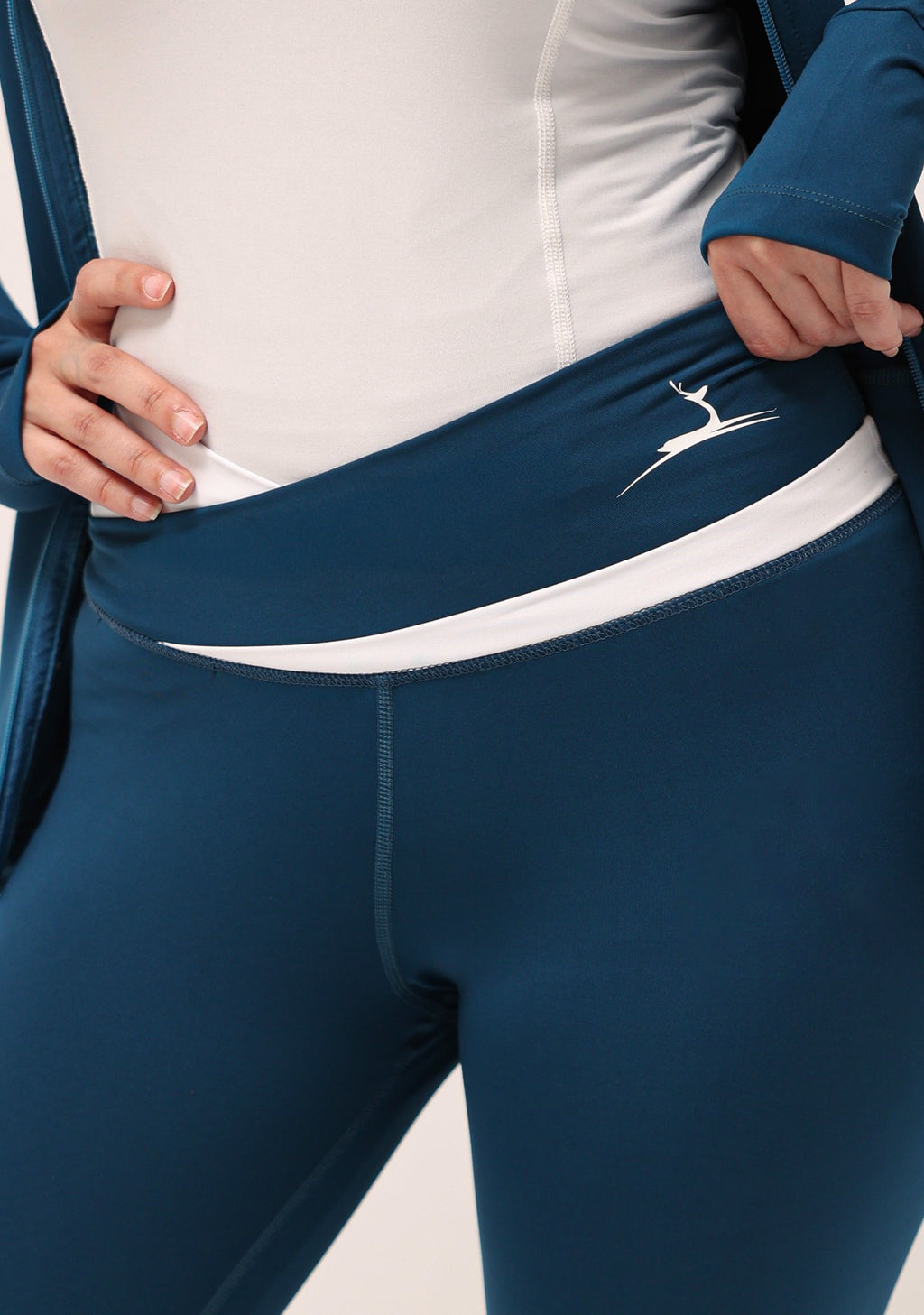 Doe ToneTwo™ Flare Pants - Teal Blue