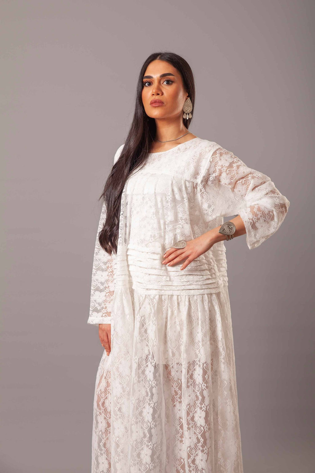 white tulle beach dress