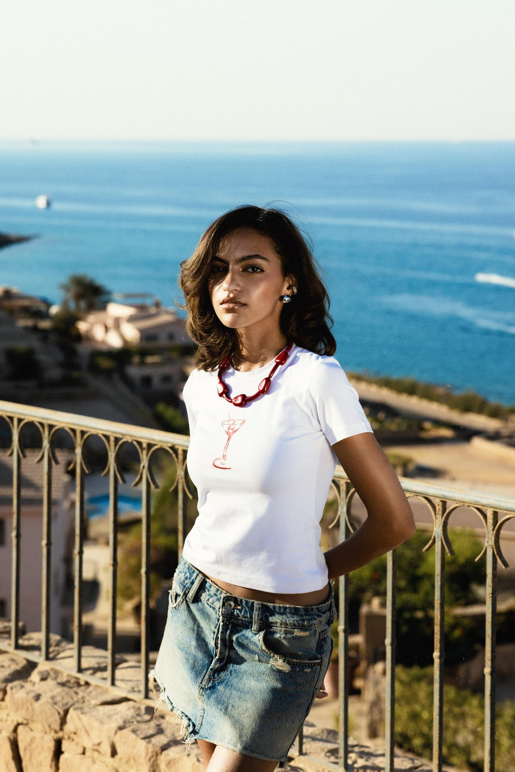 Portofino Dirty martini baby tee