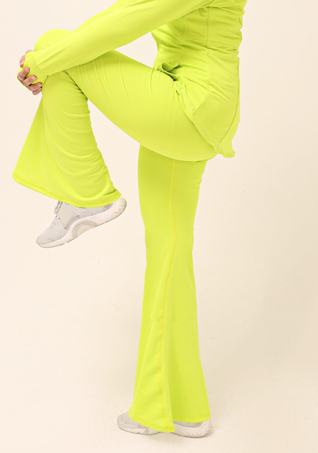 Doe ToneTwo™ Flare Pants - Lime Green