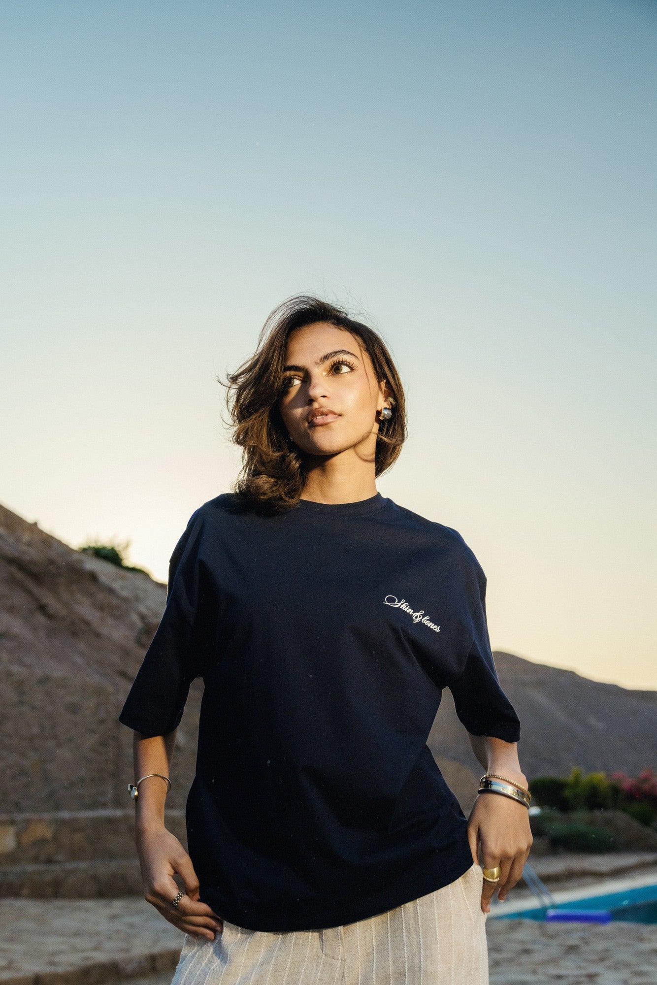 Capri Navy blue unisex T shirt