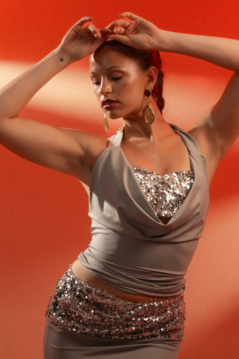 Midnight Bloom Top