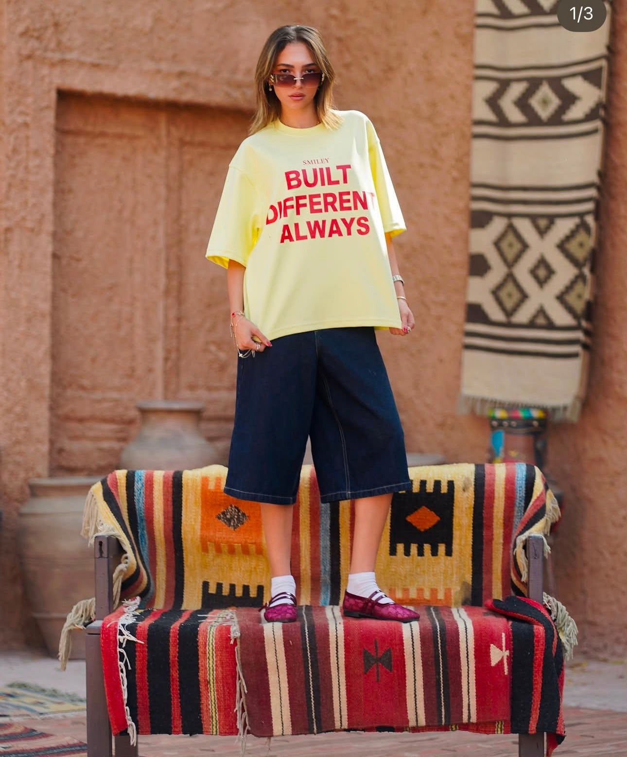 SMILY Yellow T.Shirt - BOXY
