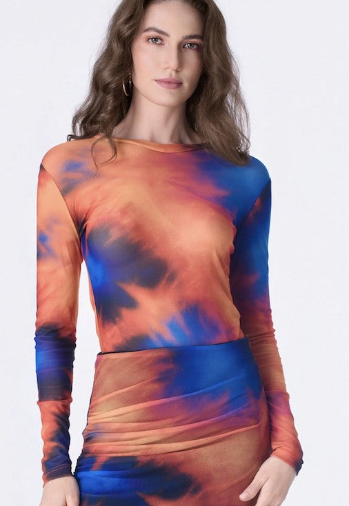 Sunset Mirage Mesh Shirt