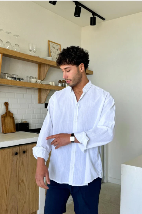 Off White Linen Shirt