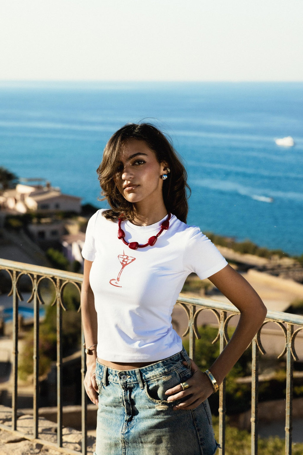 Portofino Dirty martini baby tee