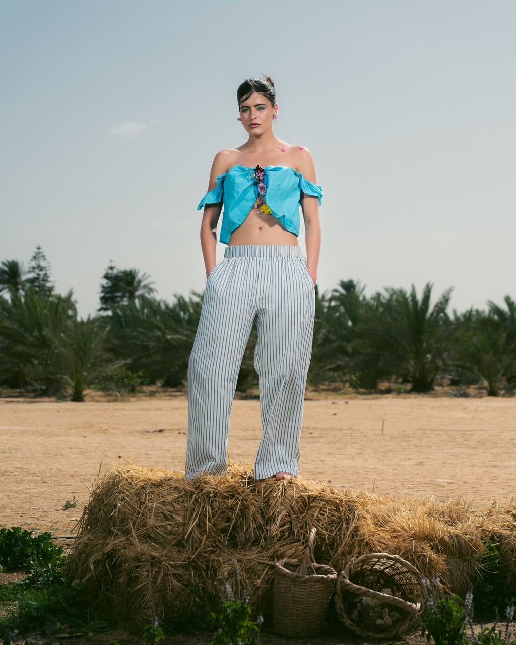 Striped Blue Pants
