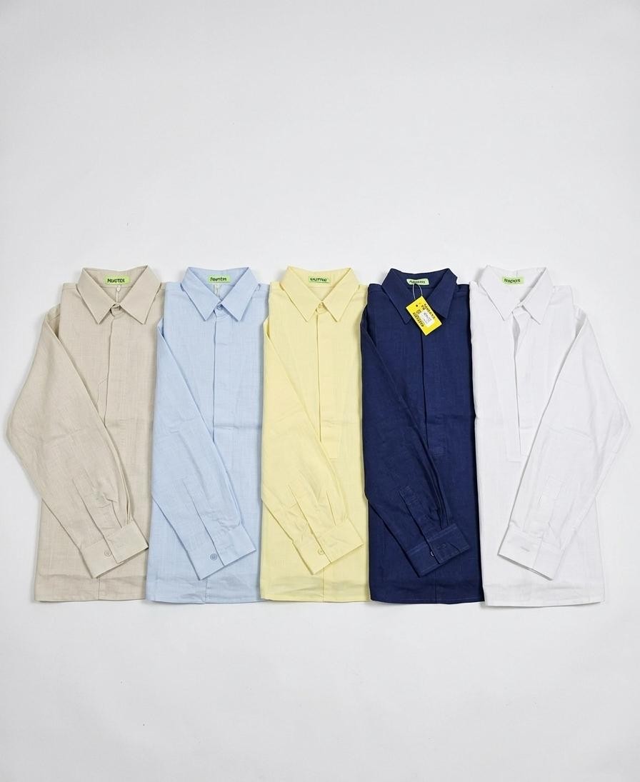 Linen polo shirt