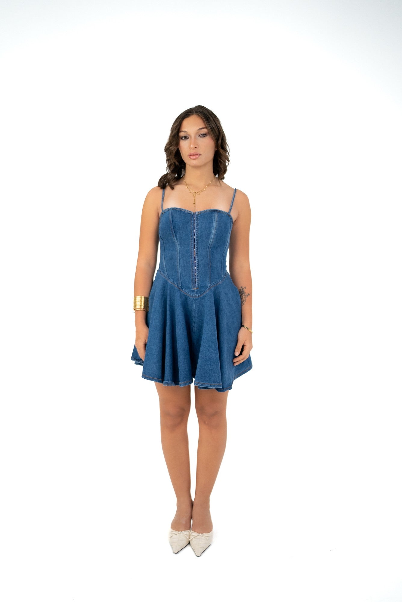 corset jeans dress