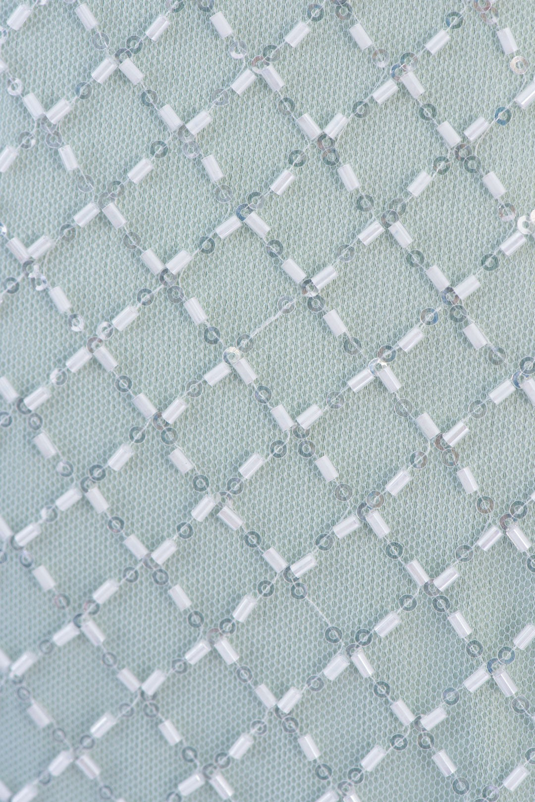 Beaded mini skirt - mint