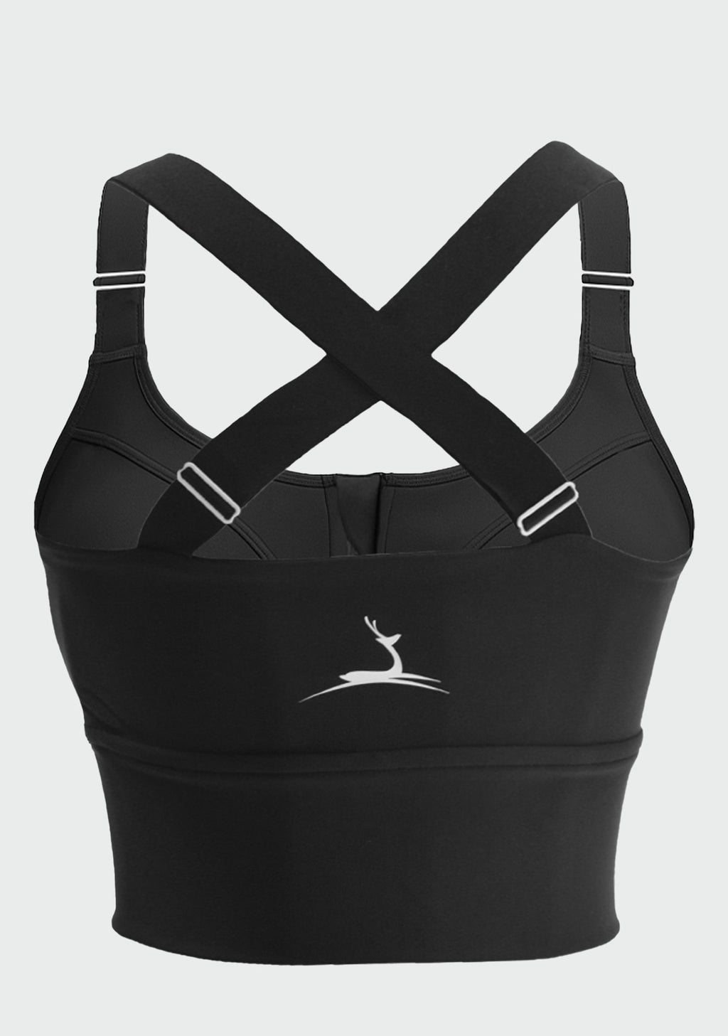 Doe High Support Adjustable Sports Bra - Black