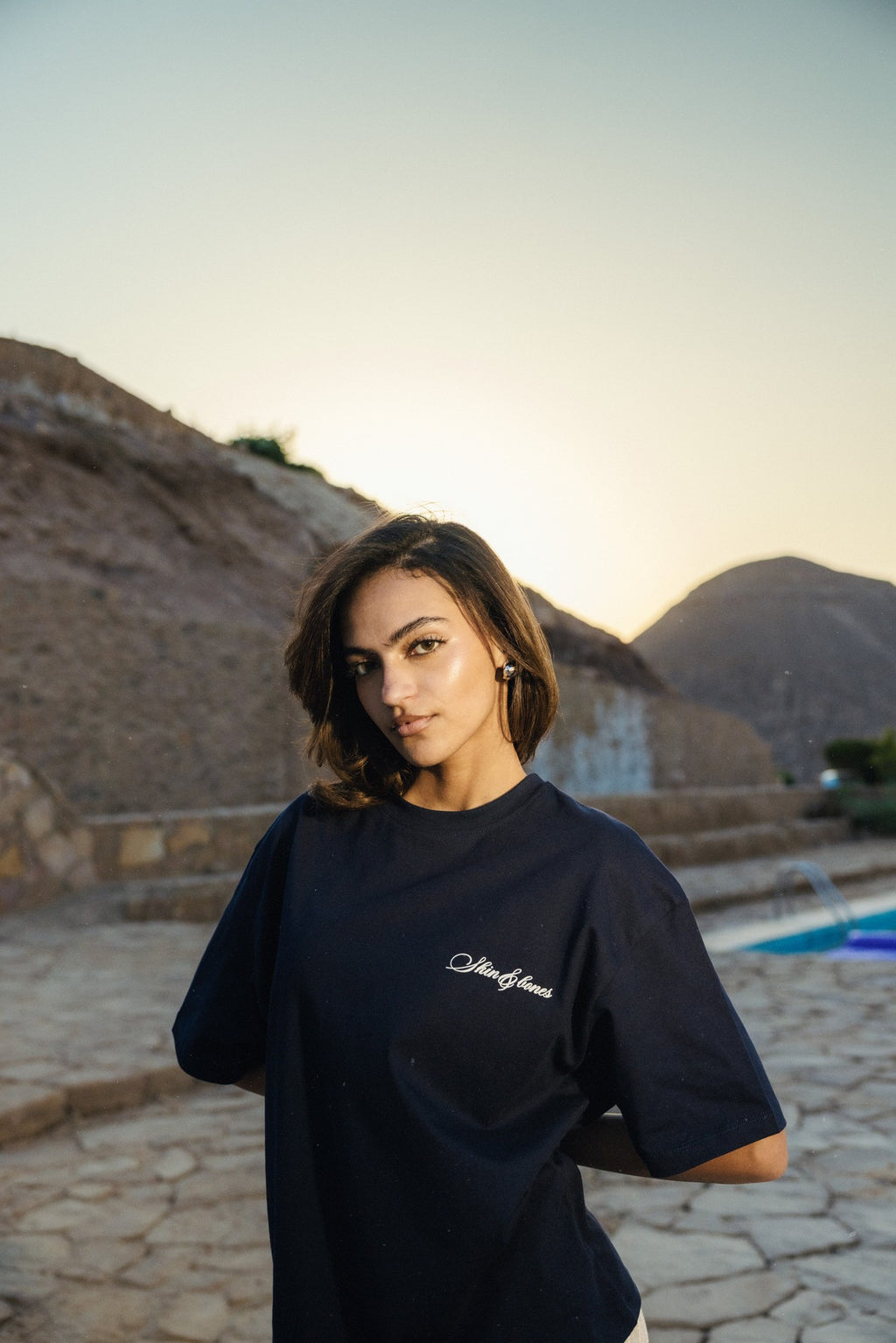 Capri Navy blue unisex T shirt