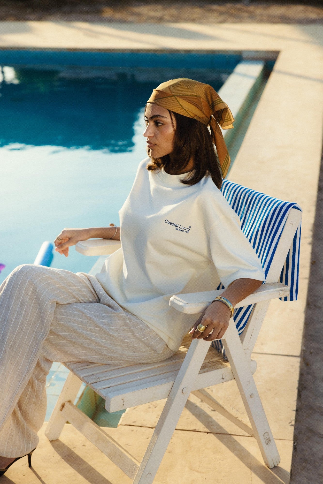 Santorini off white unisex t shirt