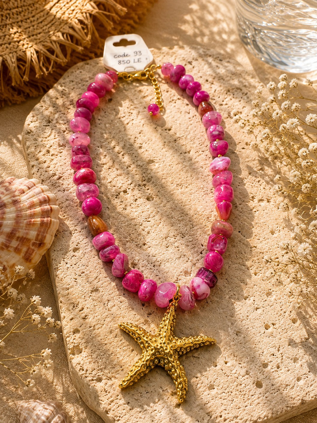 Pink necklace