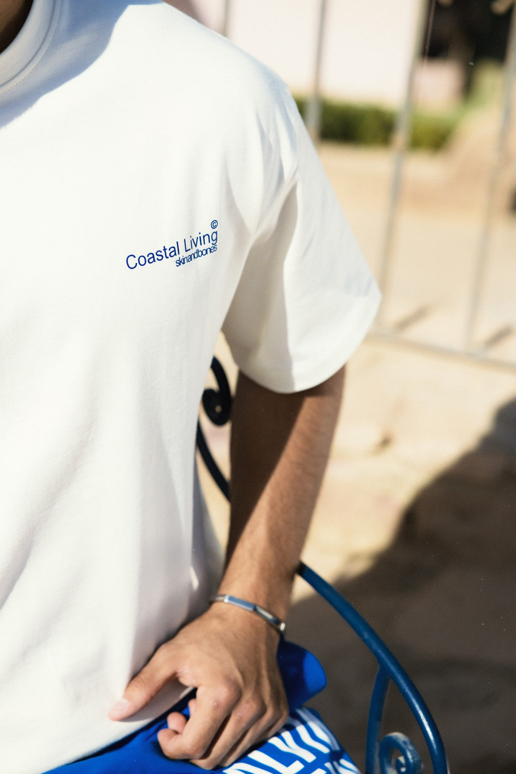 Santorini off white unisex t shirt
