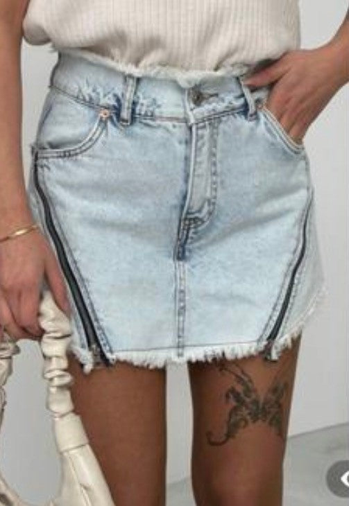 denim skorts