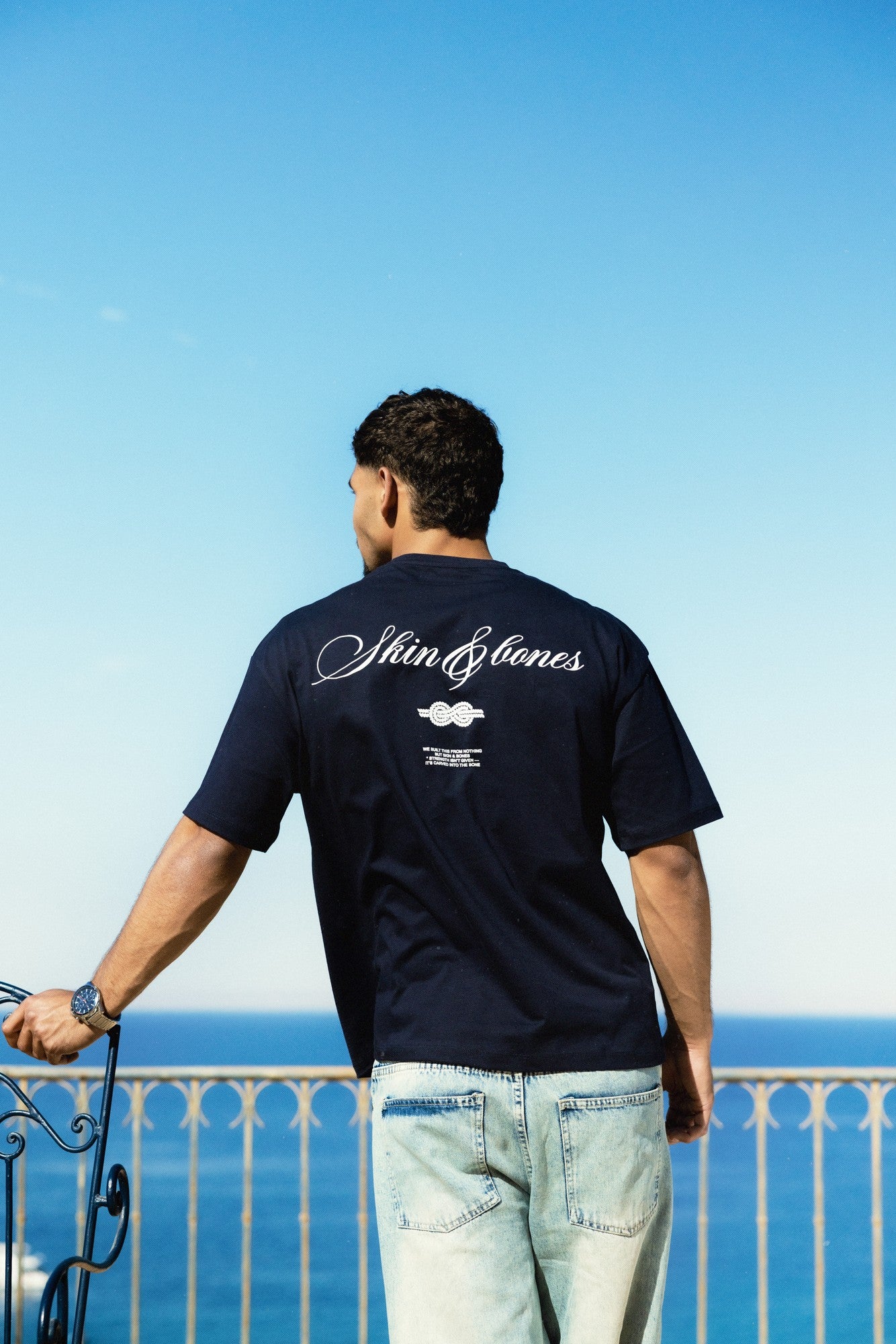 Capri Navy blue unisex T shirt