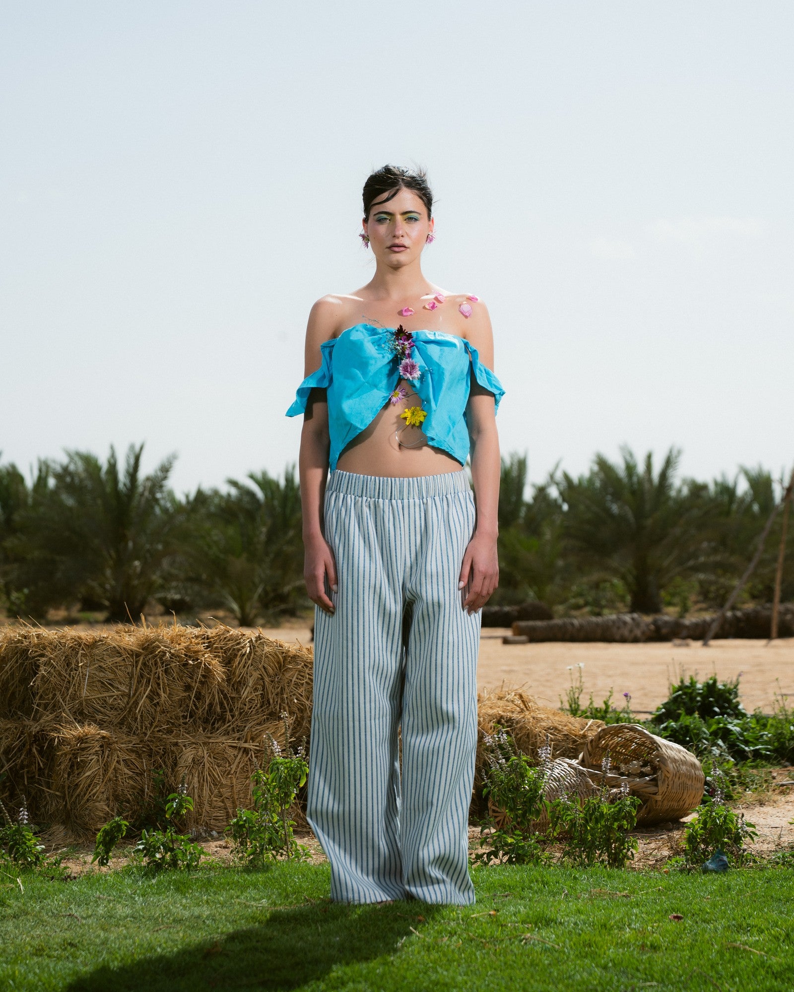 Striped Blue Pants