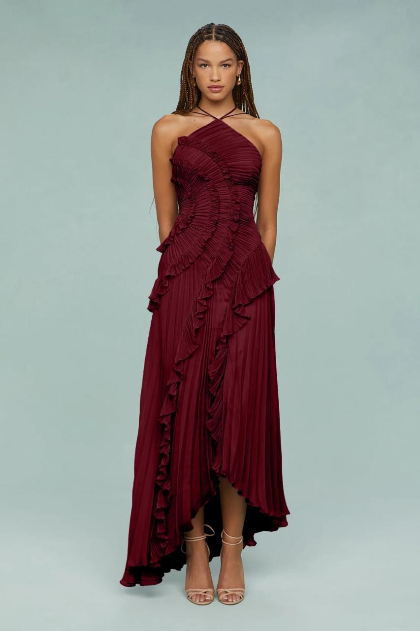 Plisse - Burgundy