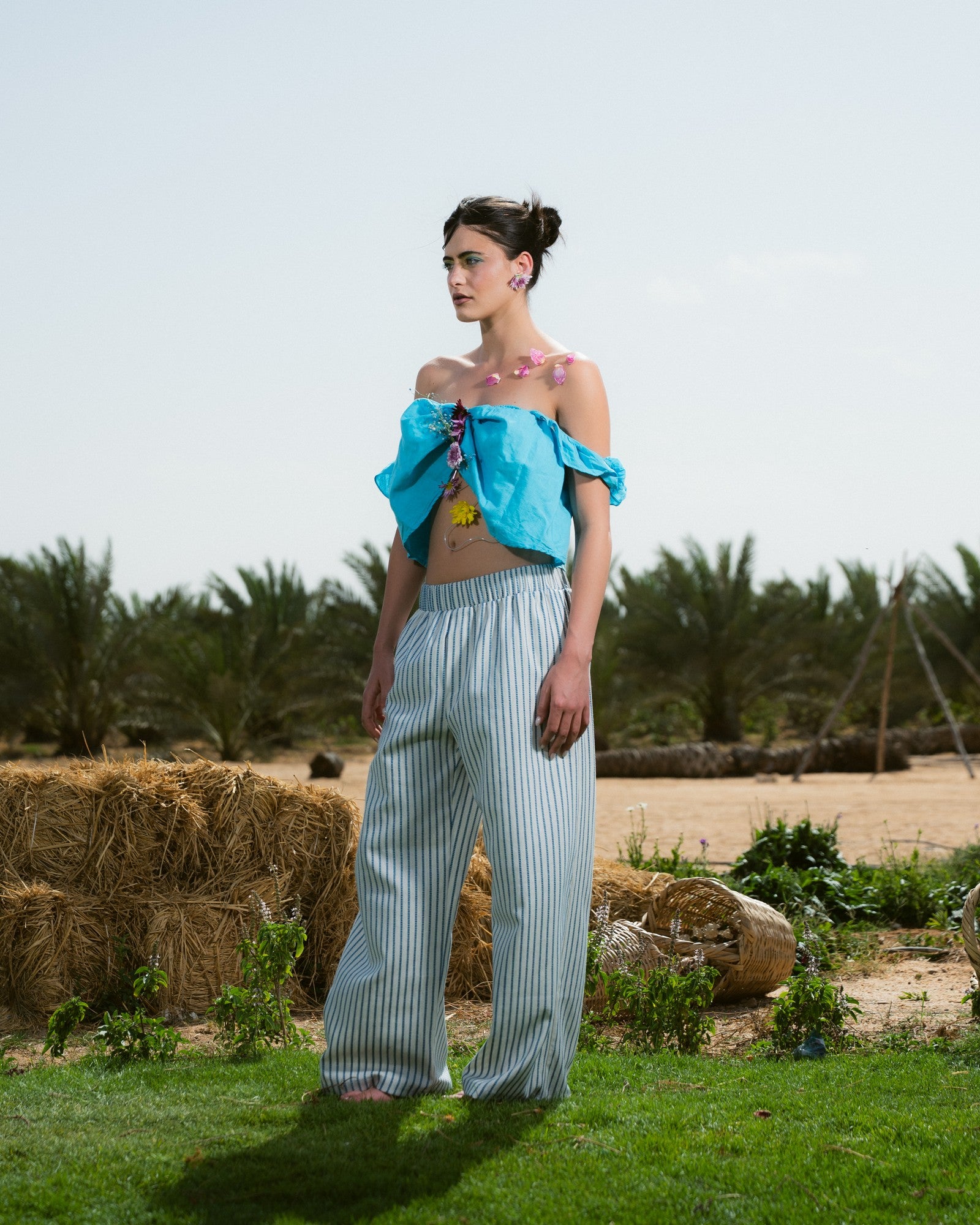 Striped Blue Pants