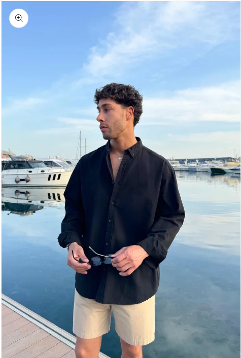 Black Linen Shirt