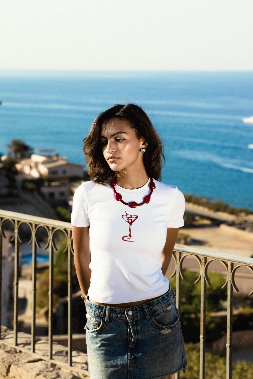 Portofino Dirty martini baby tee
