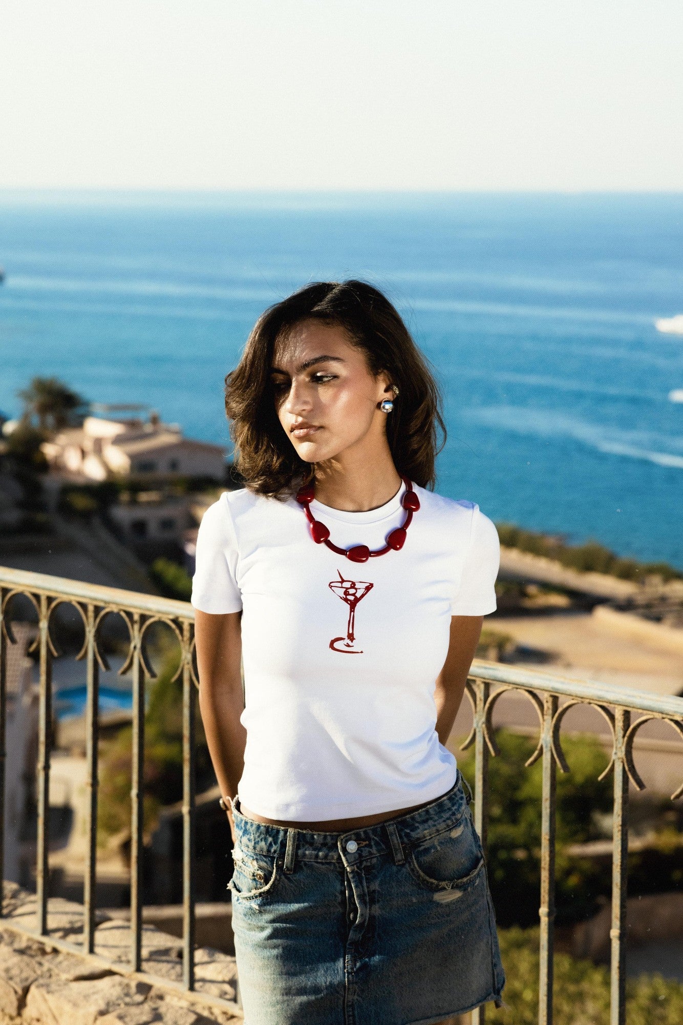 Portofino Dirty martini baby tee