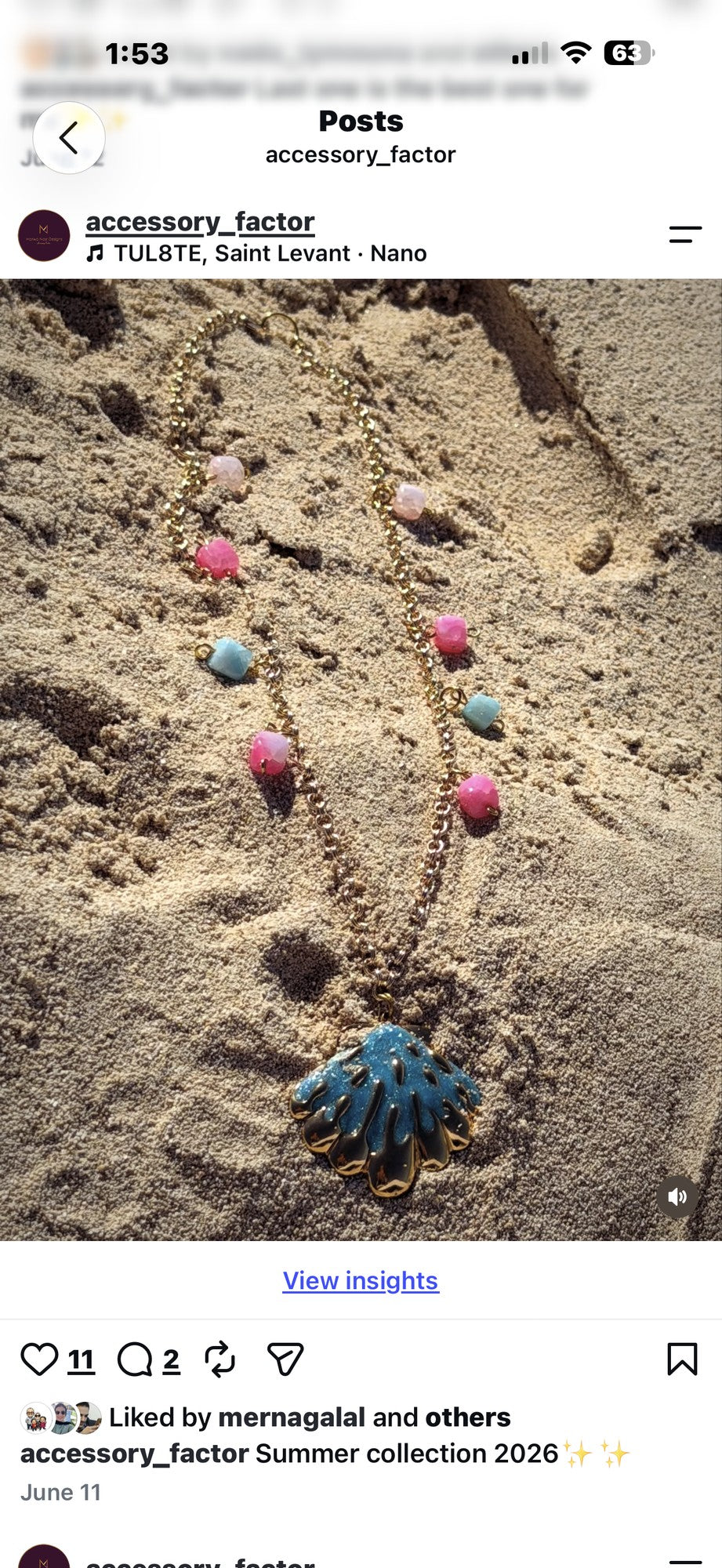 Summer necklace