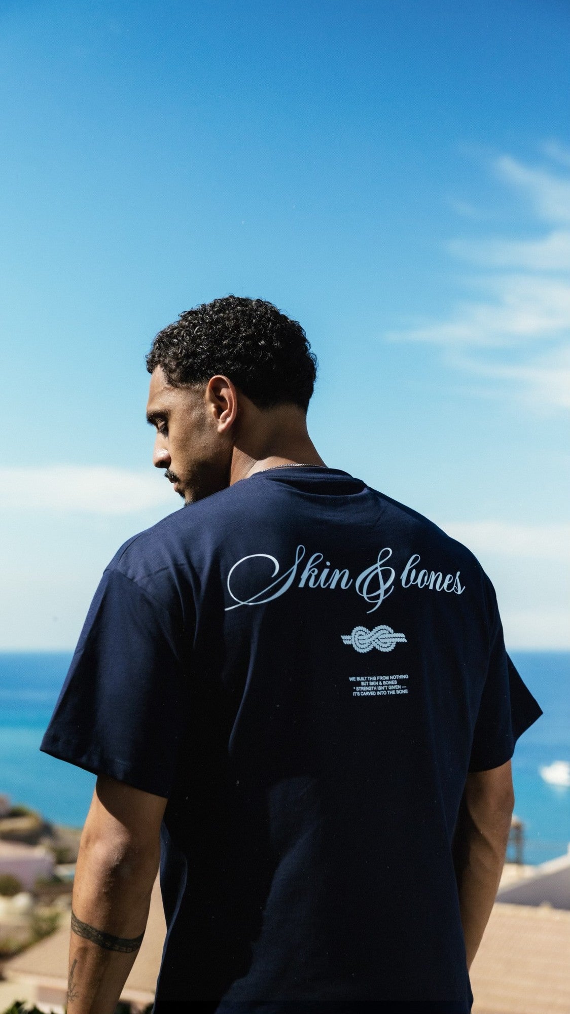 Capri Navy blue unisex T shirt
