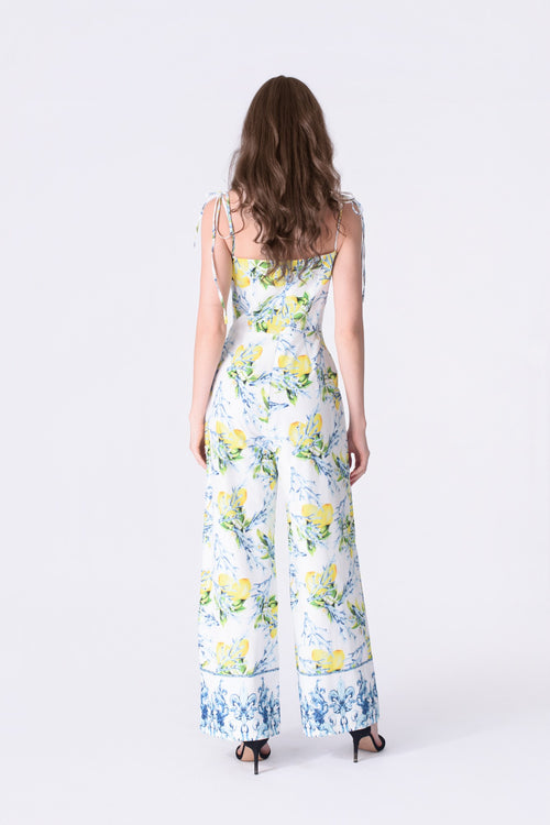 Amalfi lemon garden jumpsuit